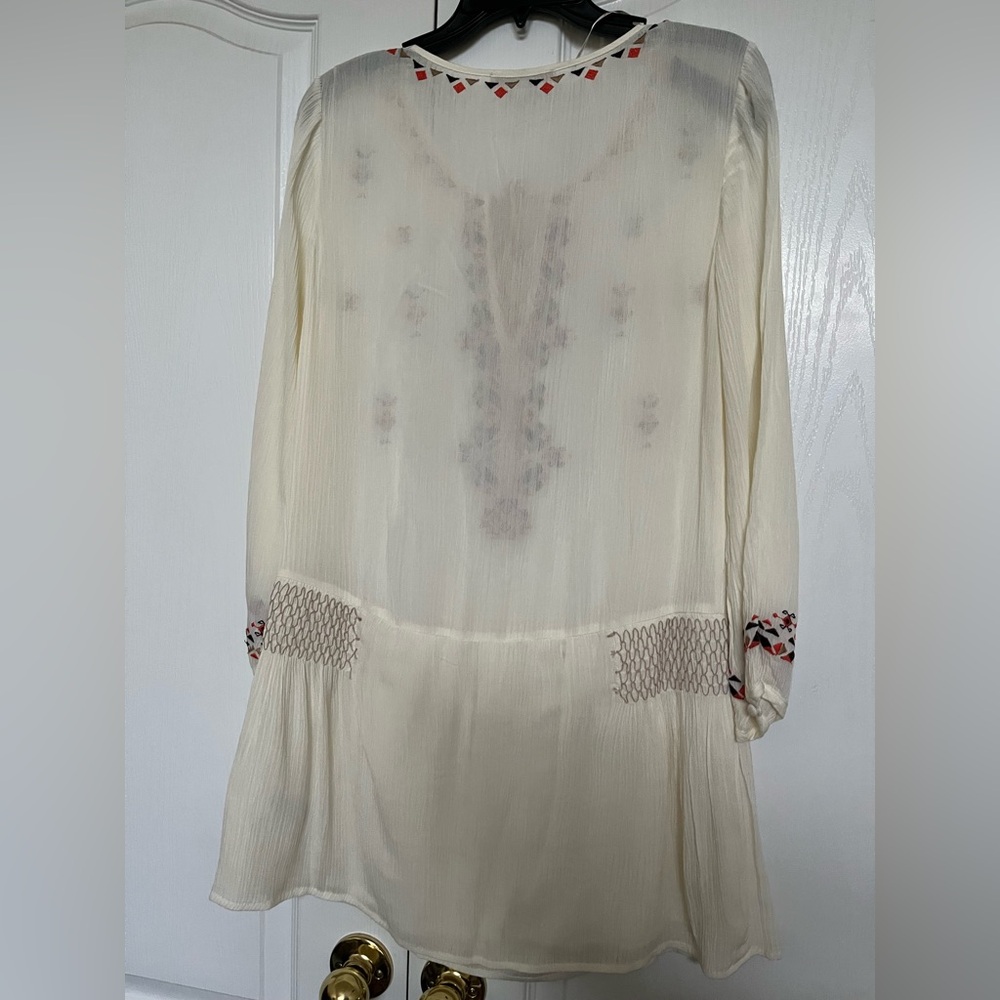 Miss Me Cream Embroidered Dress - Picture 7 of 8